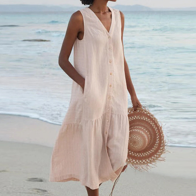 Dervla - V-Neck Summer Dress