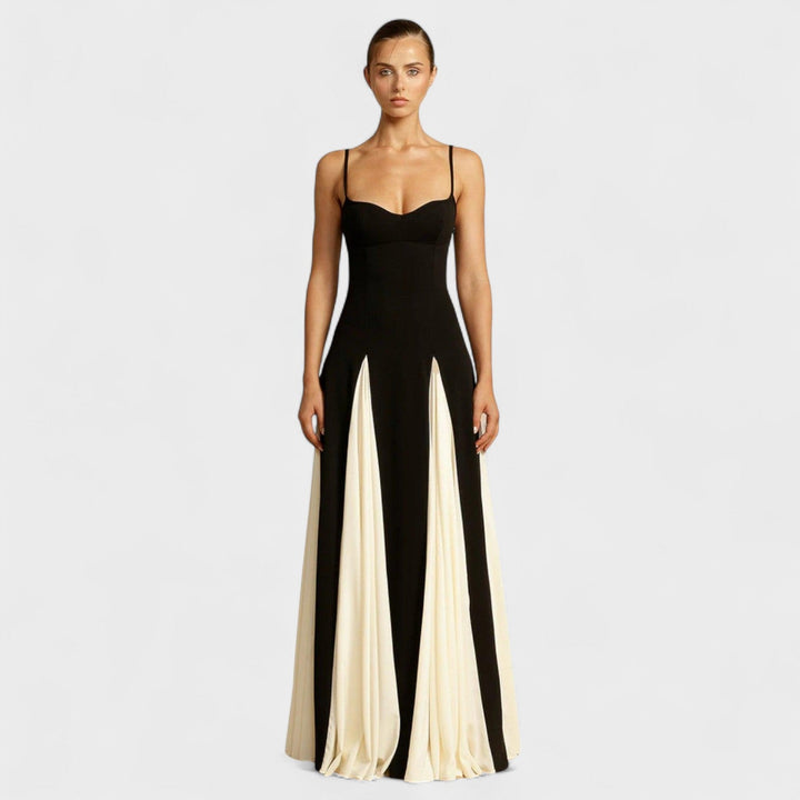 Dervla - Two-Tone Ivory Dress