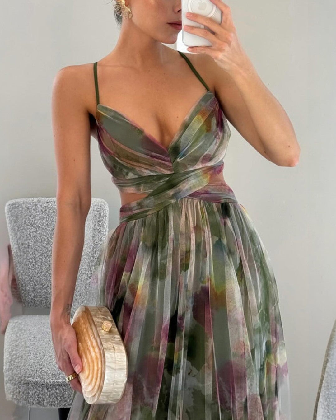 Gisèle | Robe Maxi Fleurie Enchanteresse