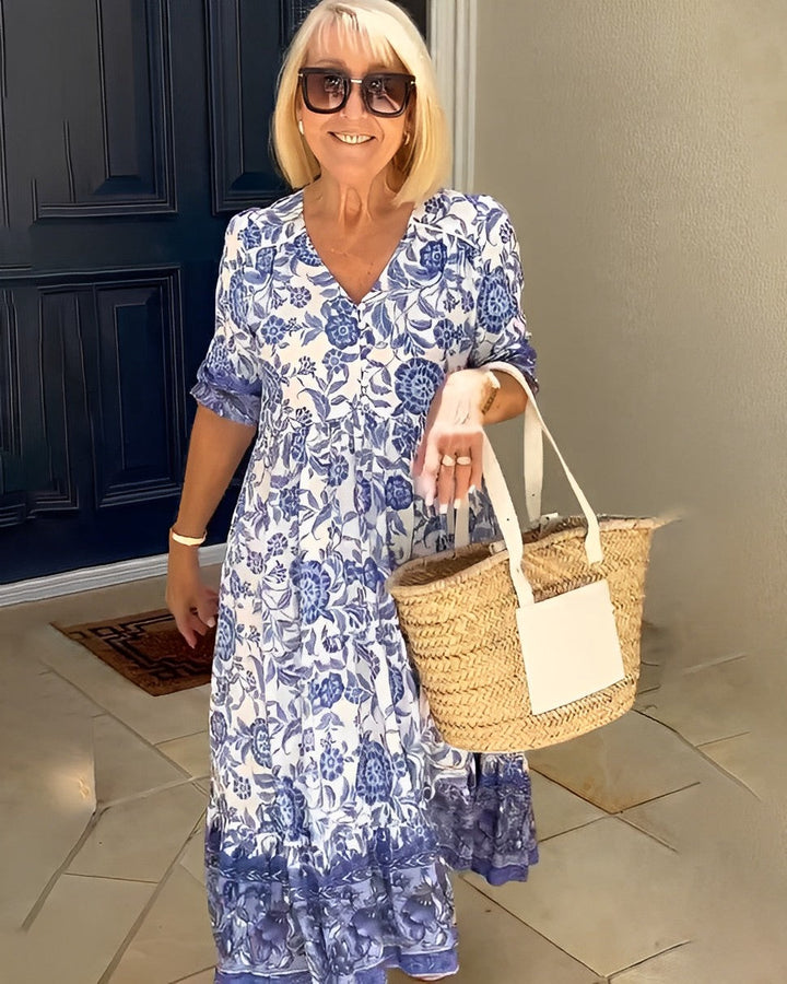 Joëlle | Robe Maxi Fleurie