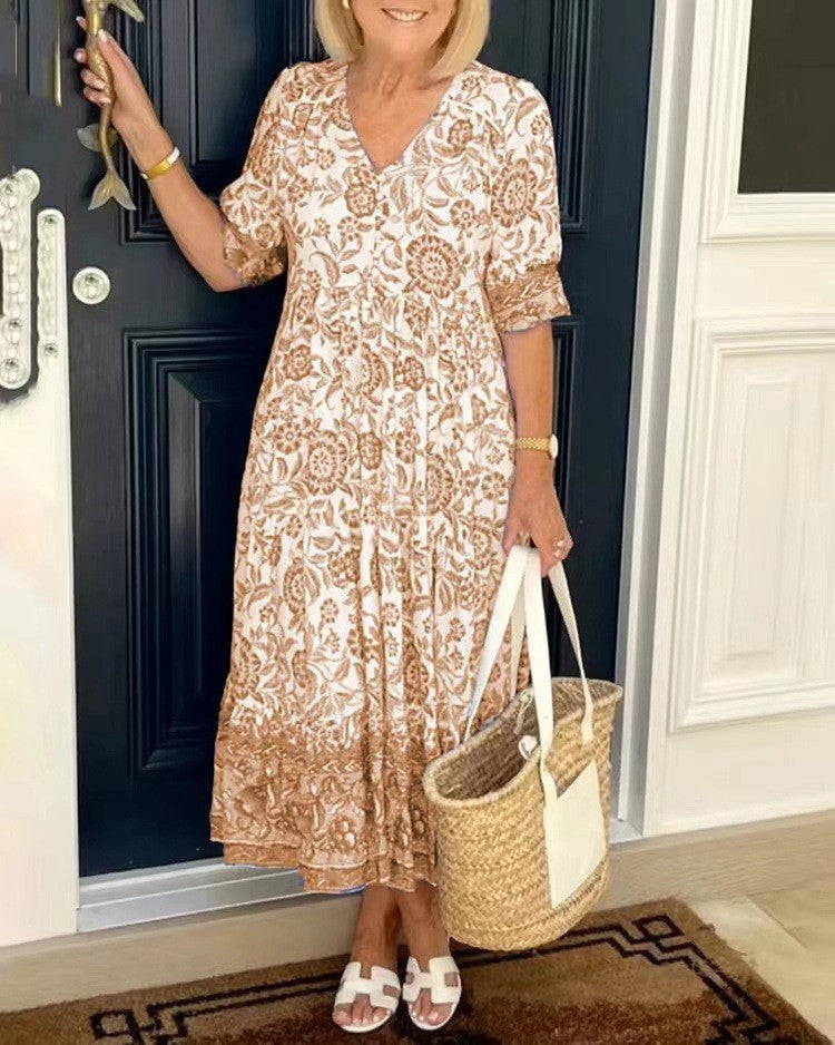 Joëlle | Robe Maxi Fleurie