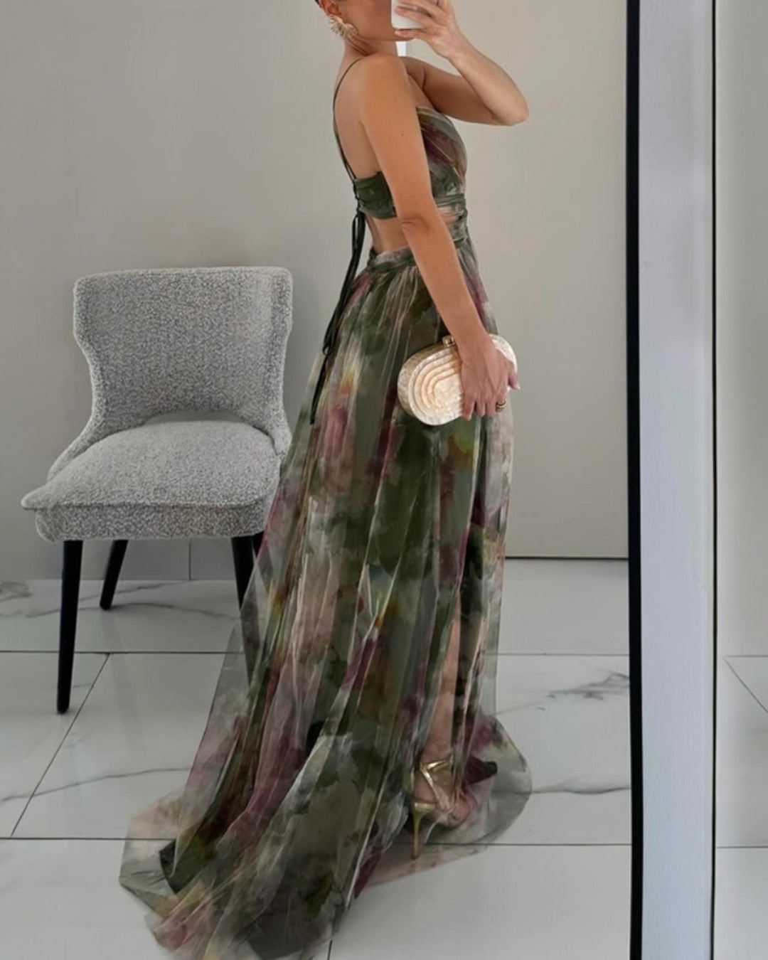 Gisèle | Robe Maxi Fleurie Enchanteresse
