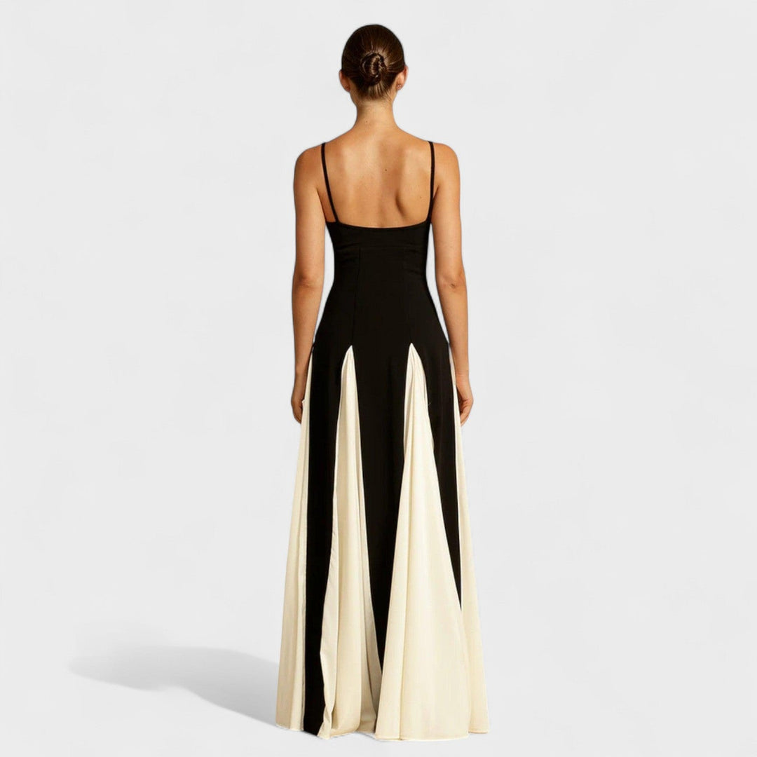 Dervla - Two-Tone Ivory Dress