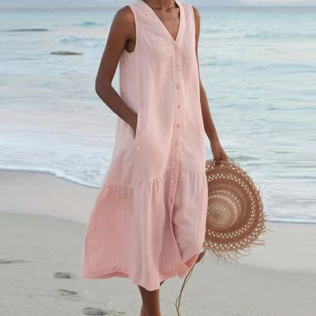 Dervla - V-Neck Summer Dress