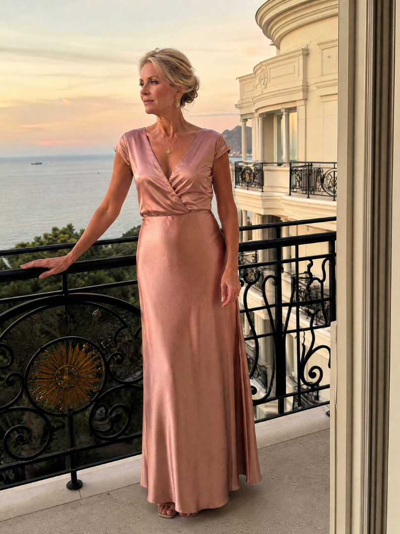 Lola | Robe Maxi Col en V
