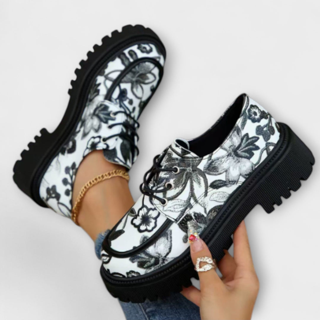 Eimear - Floral Moccasins
