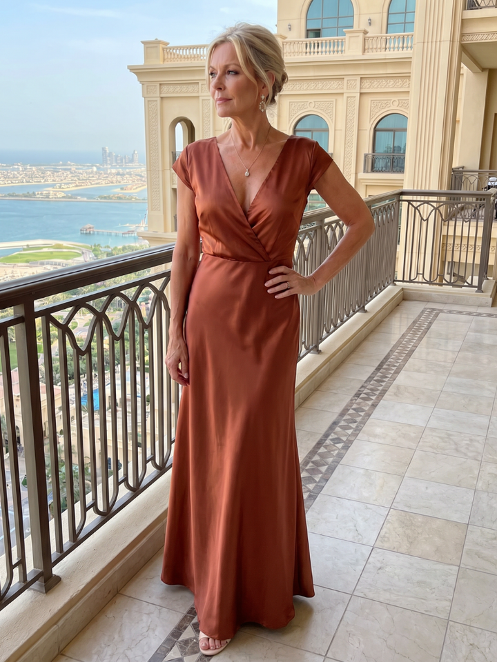 Lola | Robe Maxi Col en V