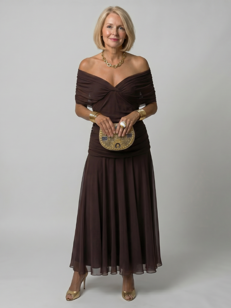 Axelle | Robe Midi Fleurie Aquarelle