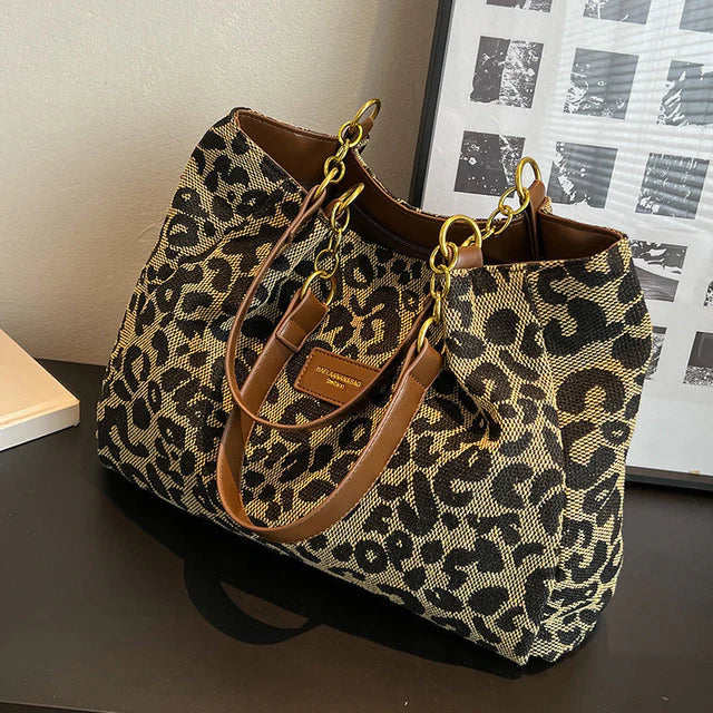 Caitríona - Leopard Print Tote