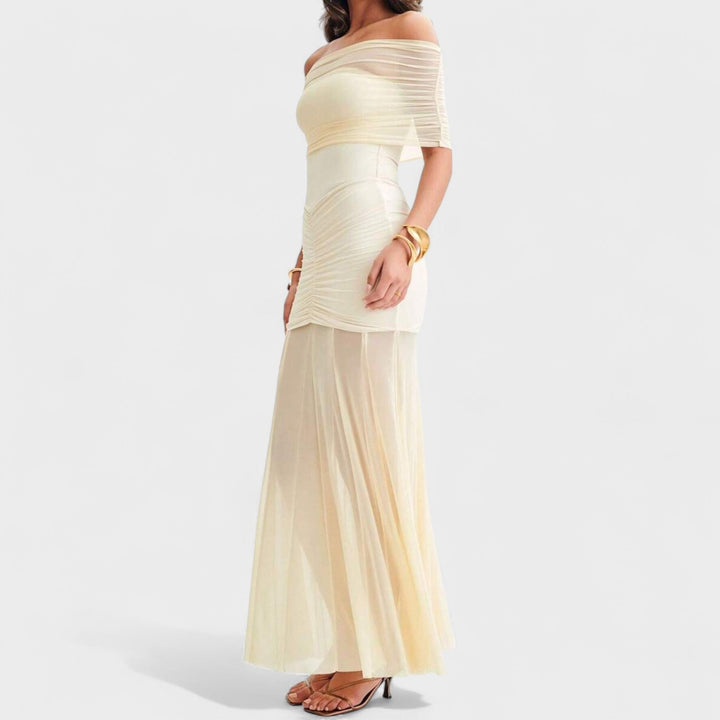 Eabha - Off-Shoulder Knit Dress
