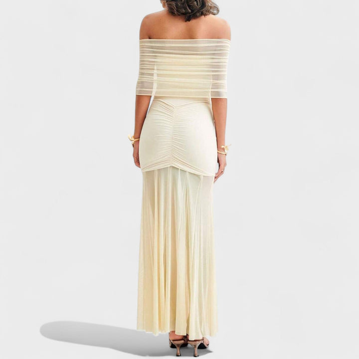 Eabha - Off-Shoulder Knit Dress