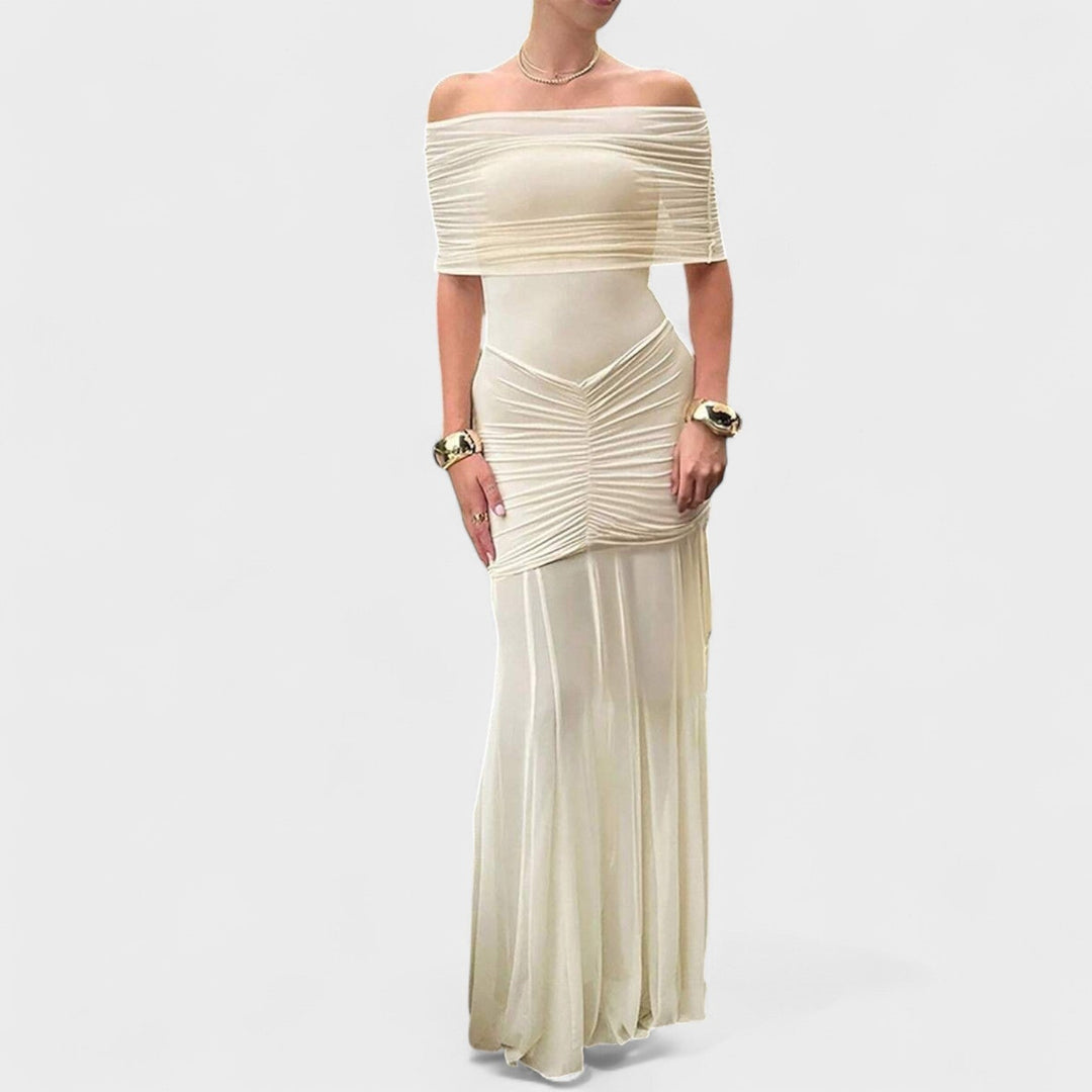 Eabha - Off-Shoulder Knit Dress