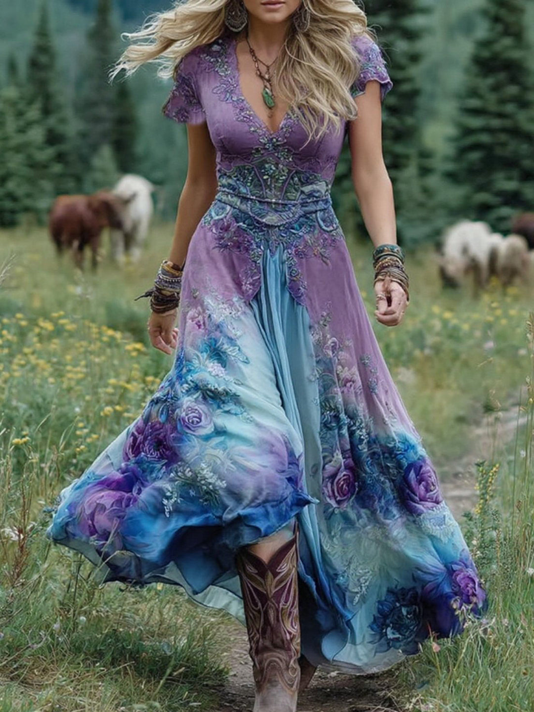 Dervla - Floral Maxi Dress