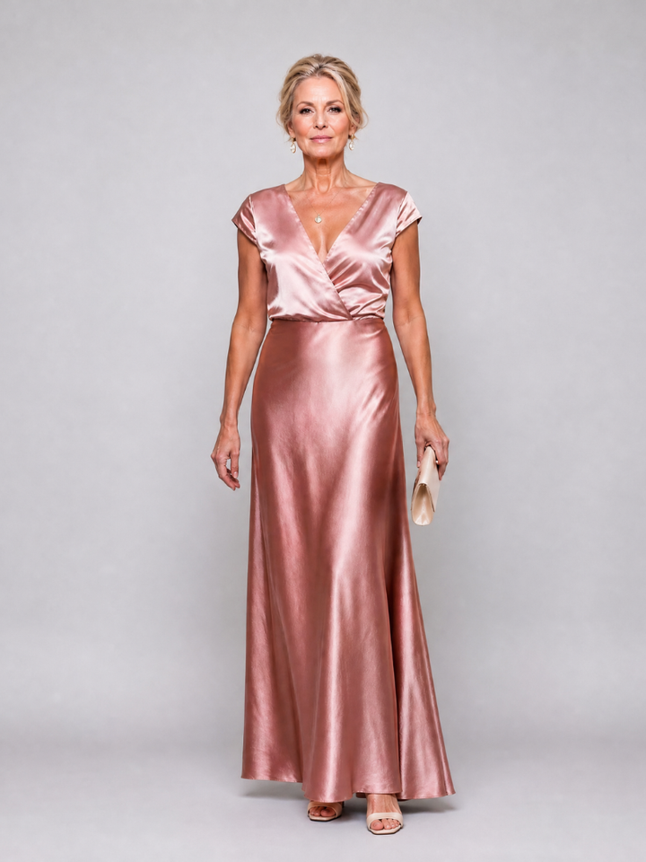 Lola | Robe Maxi Col en V