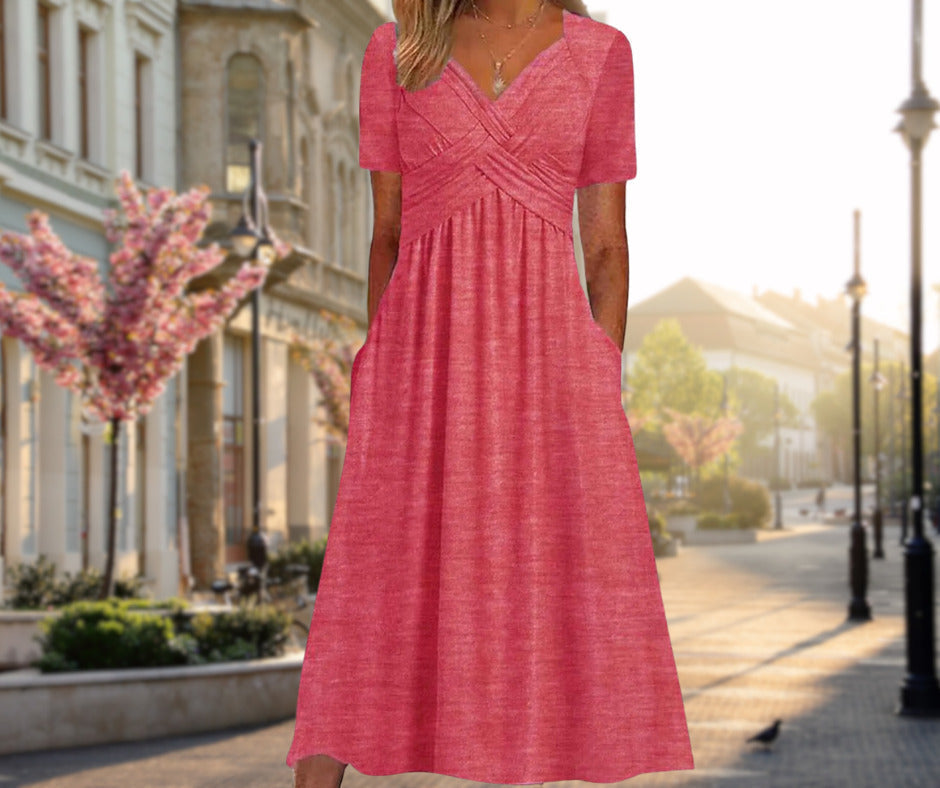 Henriette | Robe Midi Croisée
