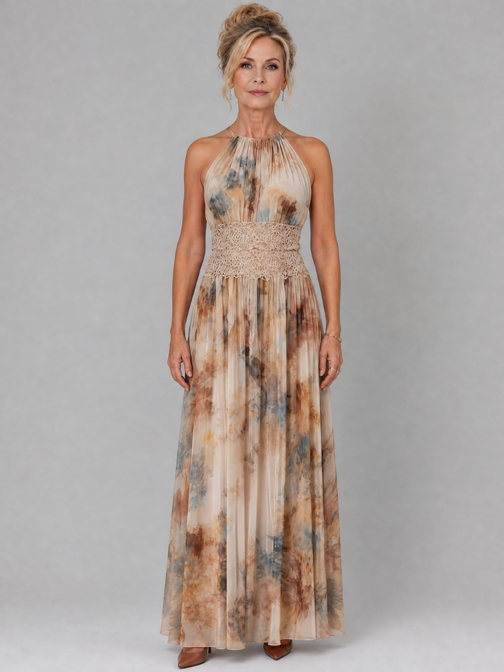 Justine | Robe Maxi Aquarelle au Crochet