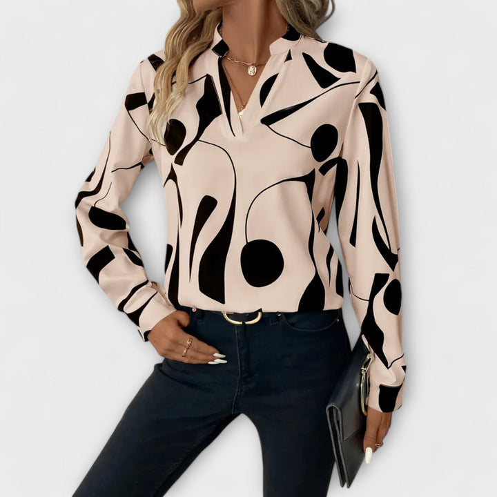 Ciara - Geometric Blouse