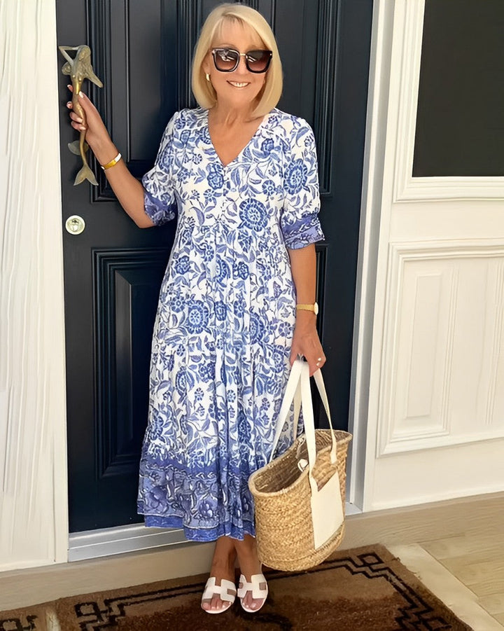 Joëlle | Robe Maxi Fleurie