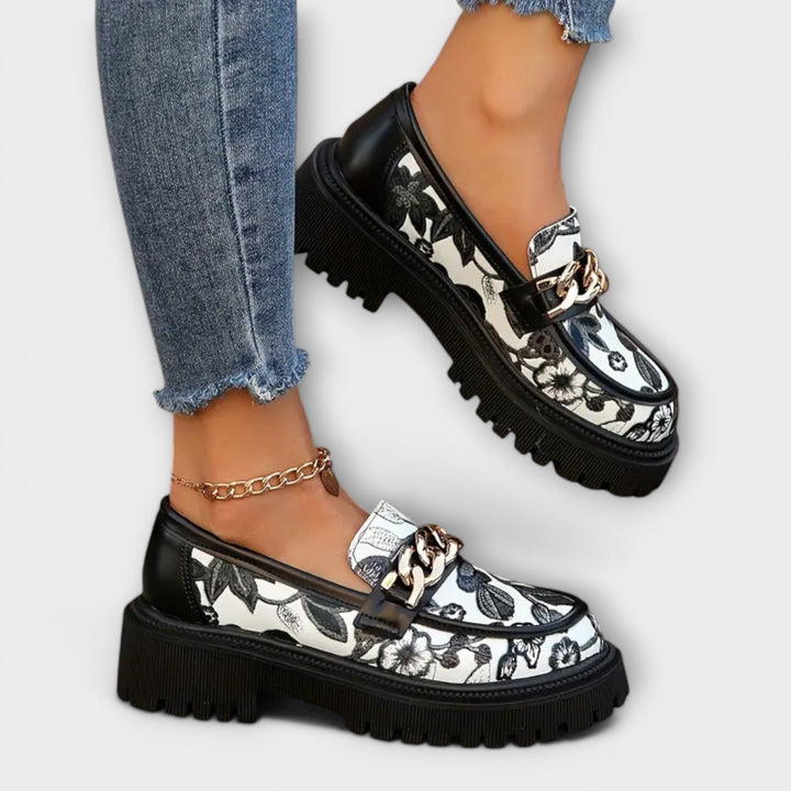 Eimear - Floral Moccasins