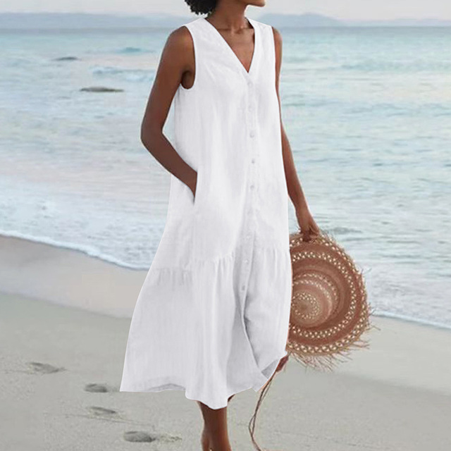 Dervla - V-Neck Summer Dress