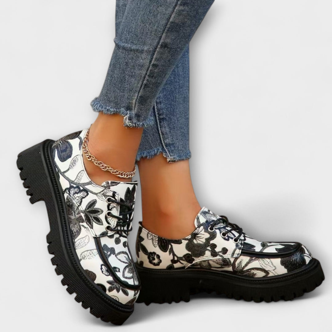 Eimear - Floral Moccasins