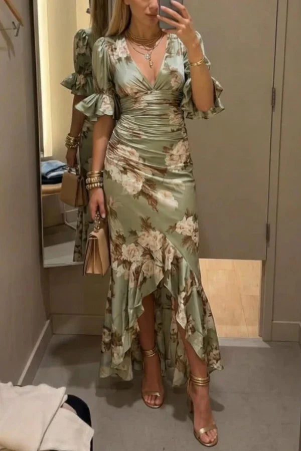 Yolande | Robe Maxi en Satin