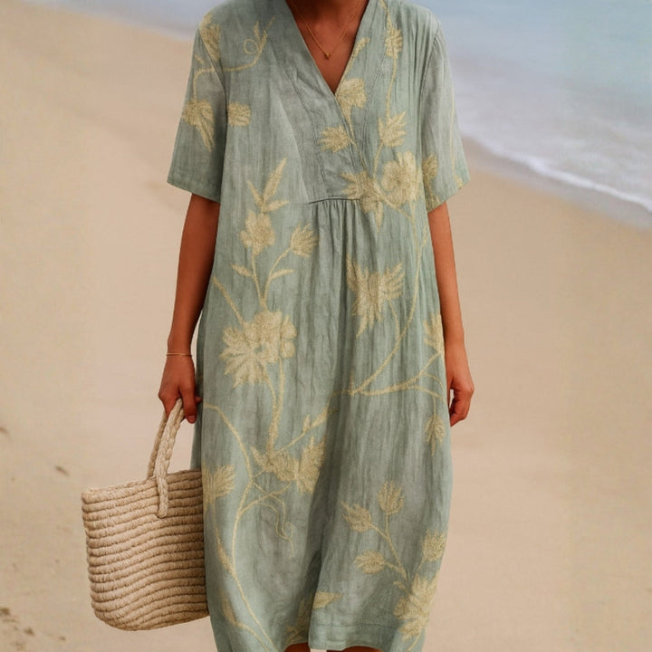 Bríd - Floral Cotton Dress