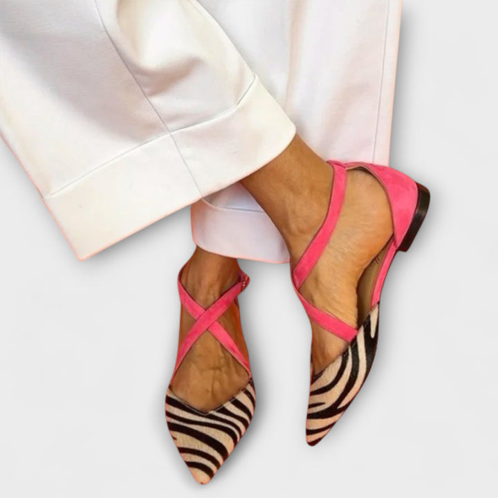 Gráinne - Zebra Print Ballerinas