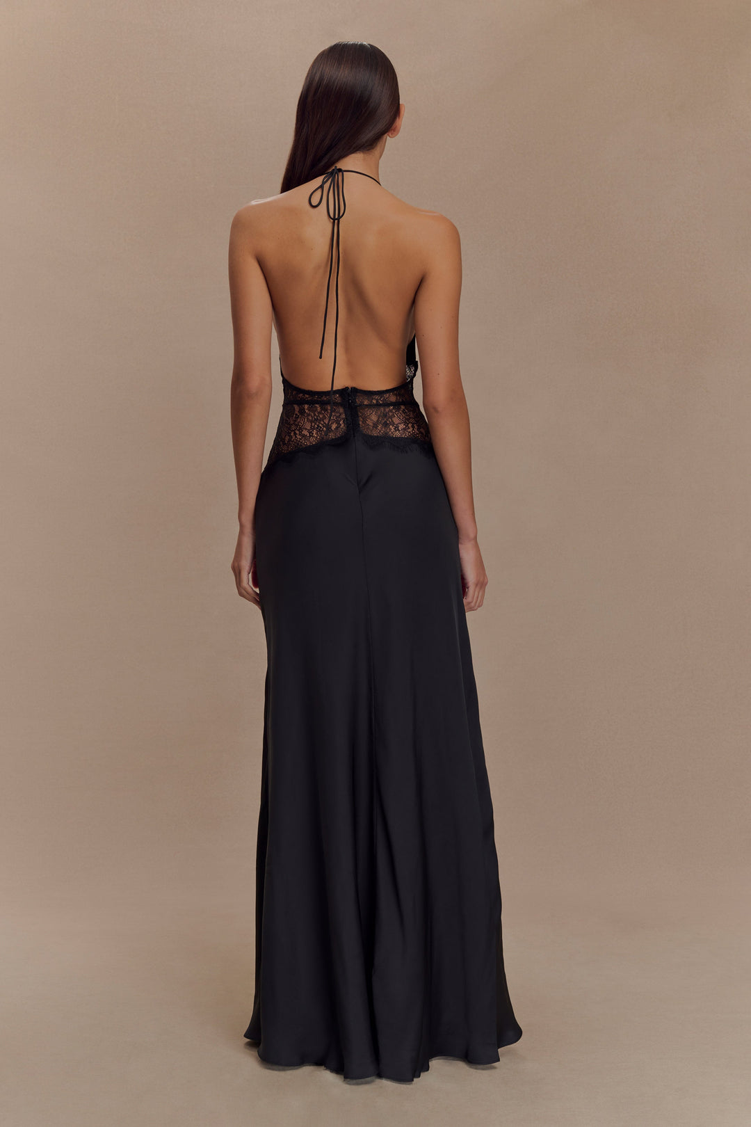 Eilís - Lace Satin Dress