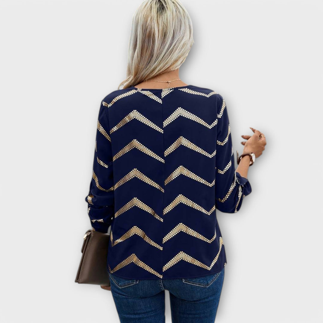 Eabha - Elegant Zip Blouse