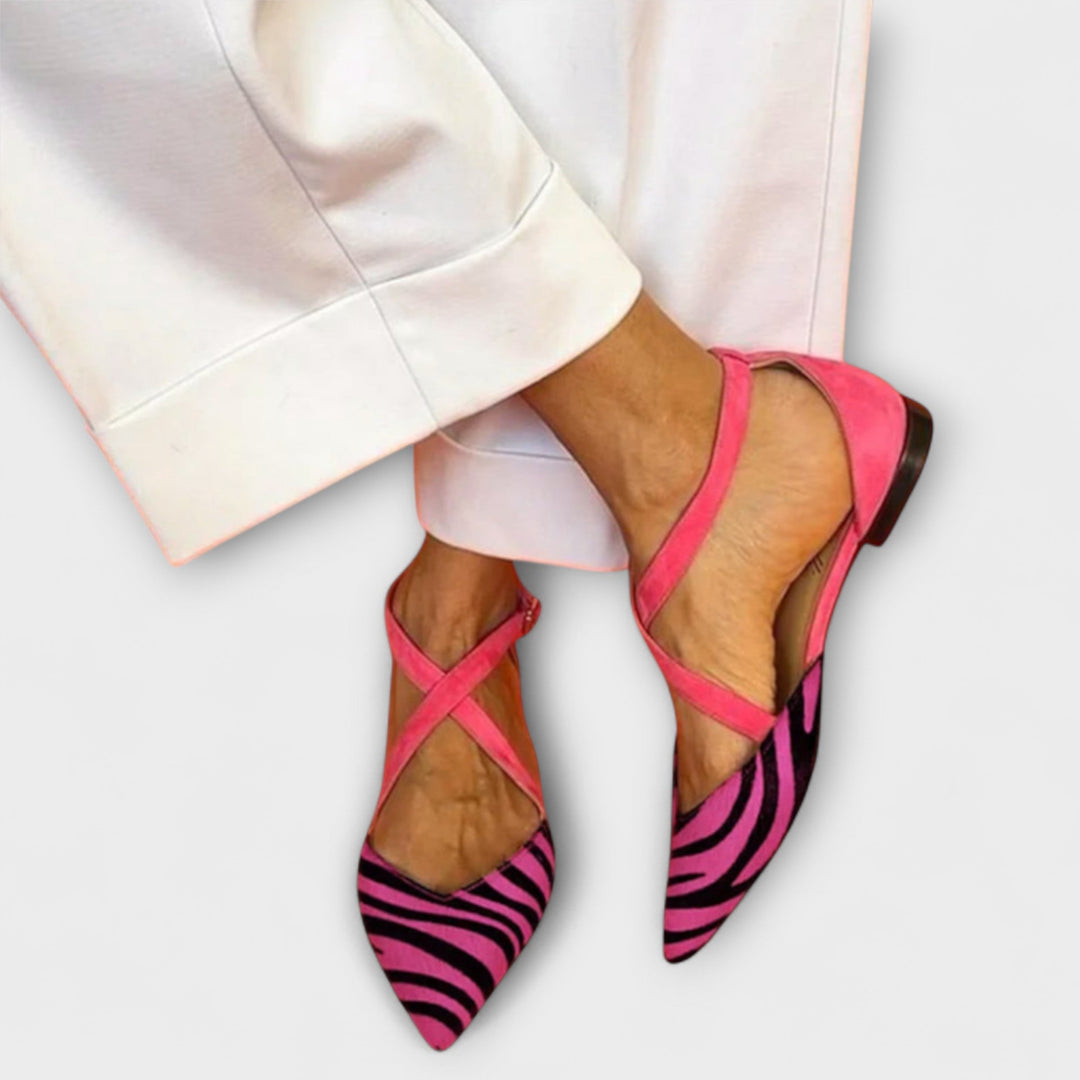 Gráinne - Zebra Print Ballerinas