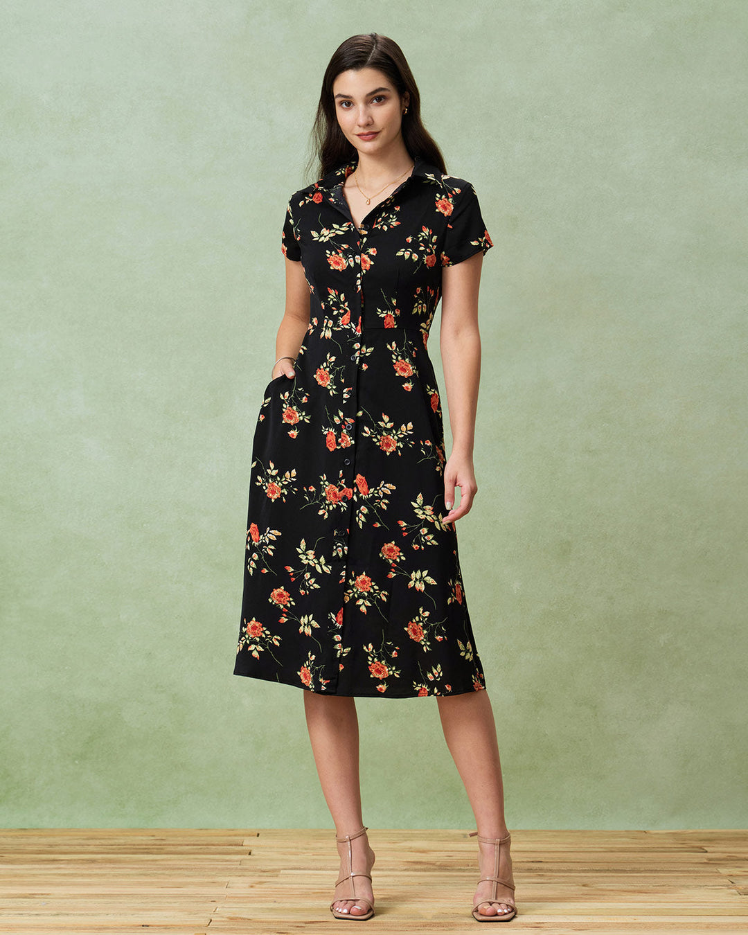 Eimear - Floral Midi Dress