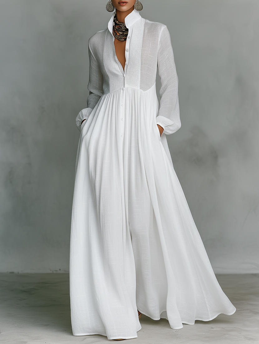 Lola | Robe Maxi Boutonnée
