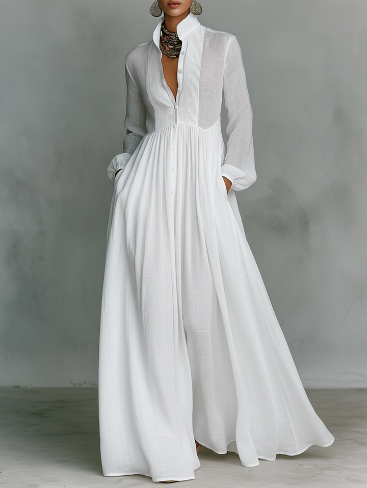 Lola | Robe Maxi Boutonnée