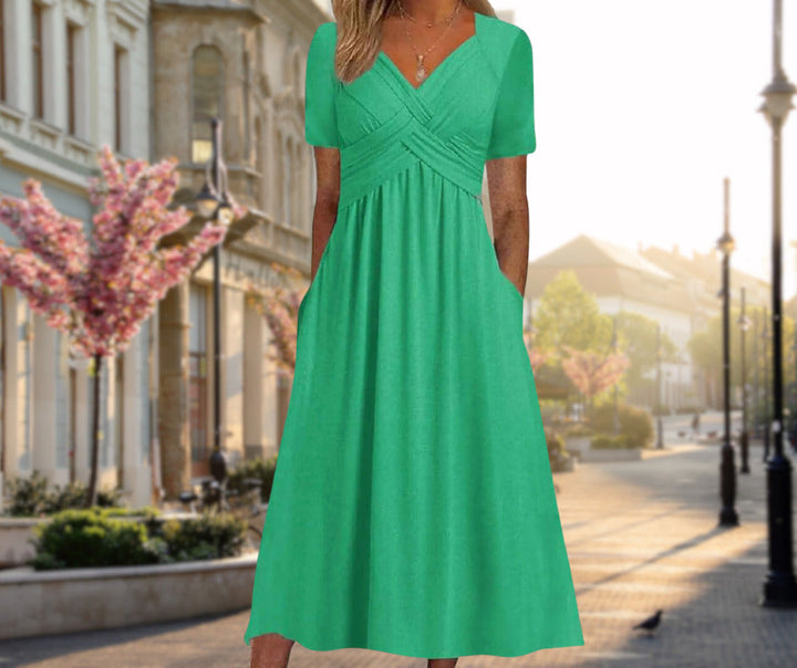 Henriette | Robe Midi Croisée