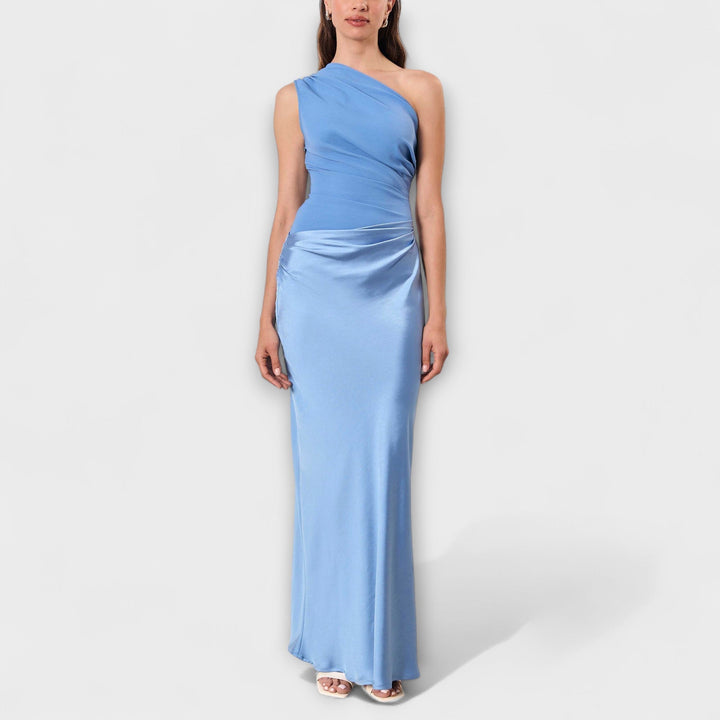Dervla - Asymmetrical Satin Dress
