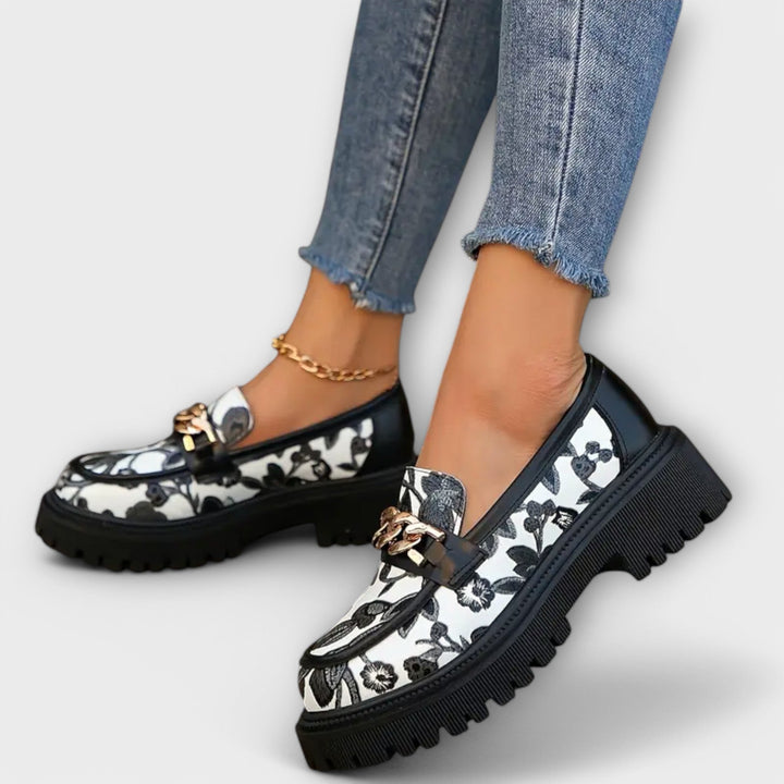 Eimear - Floral Moccasins