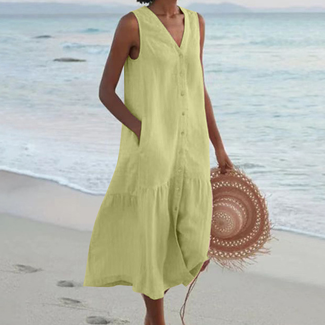 Dervla - V-Neck Summer Dress