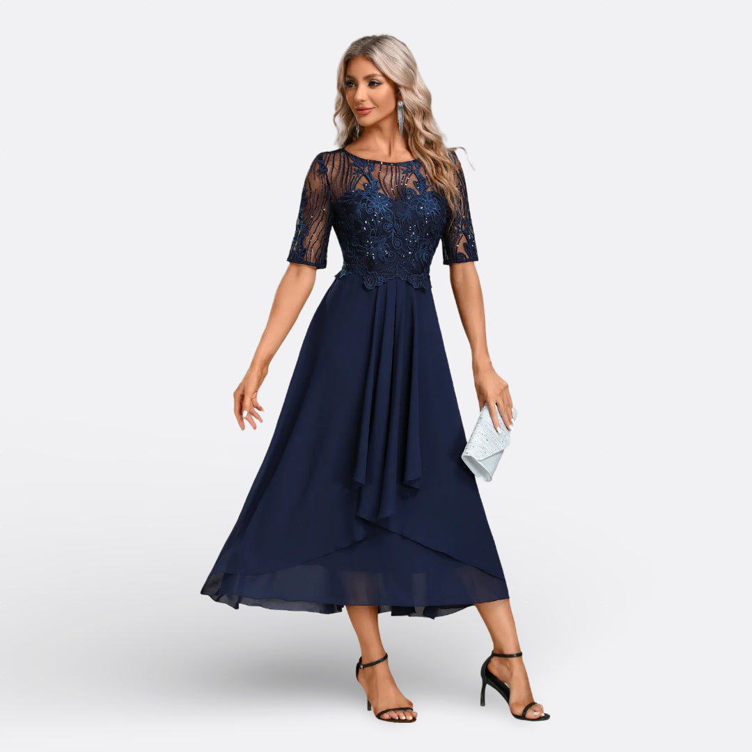 Eabha - Lace Midi Dress