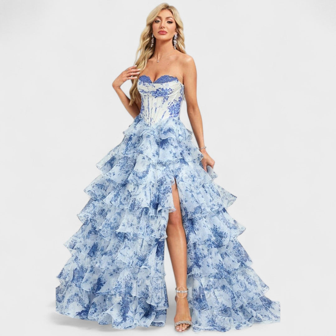 Eimear - Blue Layered Dress