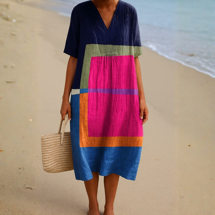 Gráinne - Cotton Block Dress
