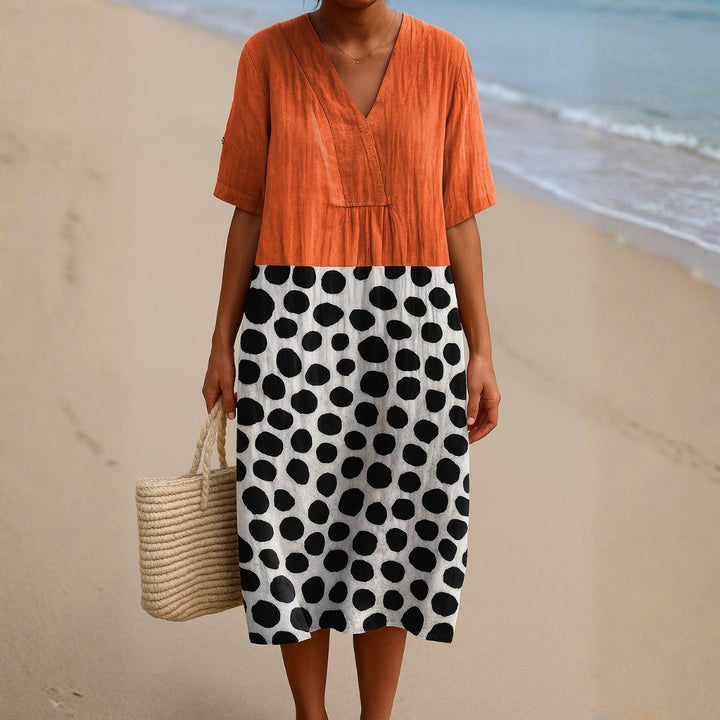 Gráinne - Orange Dot Dress