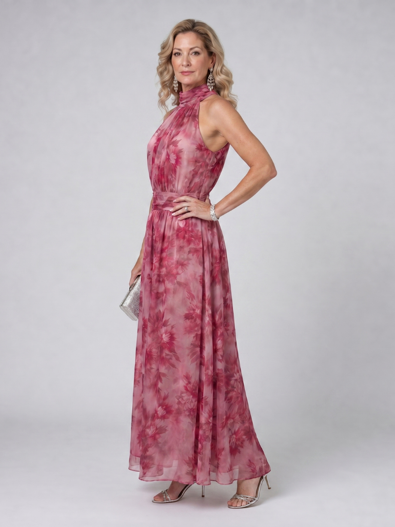 Romane | Robe Maxi en Mousseline Fleurie