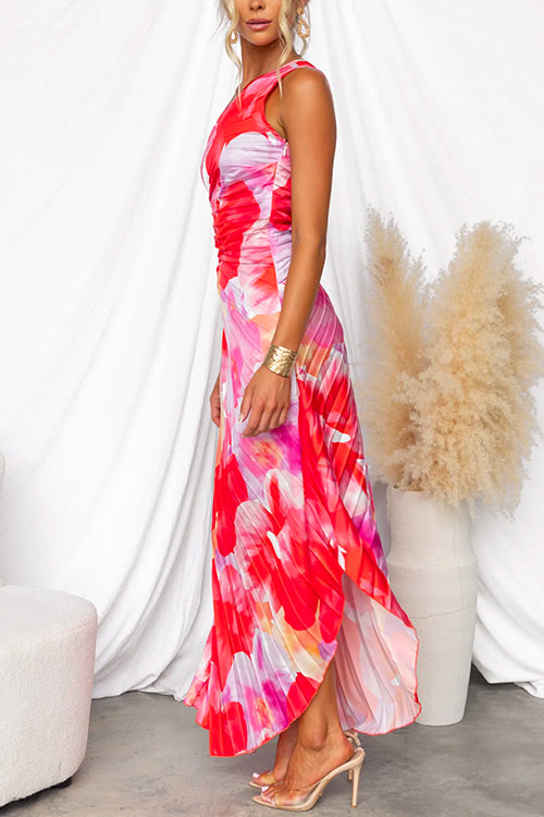 Yanina | Robe Plissée Une Épaule
