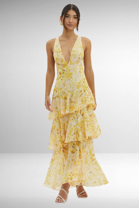 Fionnuala - Chiffon Maxi Dress