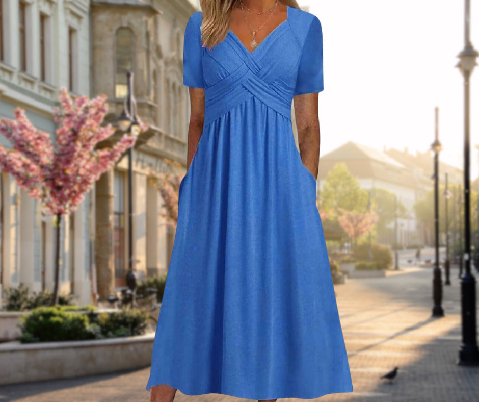Henriette | Robe Midi Croisée