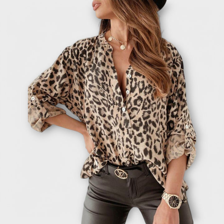 Eithne - Leopard Print Blouse