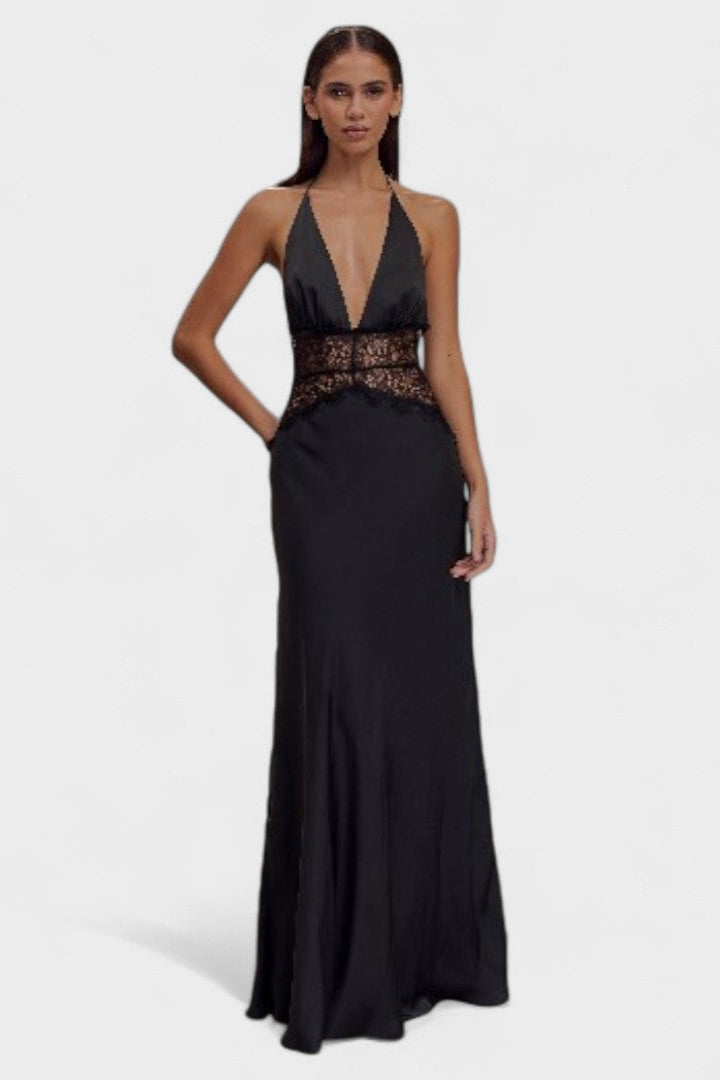 Eilís - Lace Satin Dress