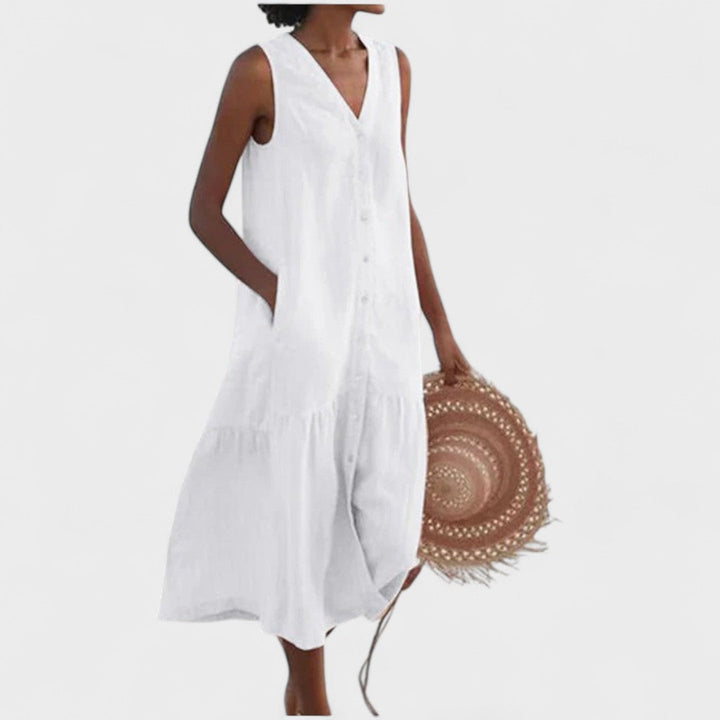 Dervla - V-Neck Summer Dress