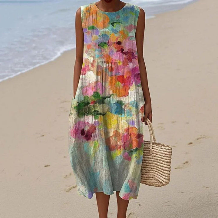 Eabha - Watercolour Effect Dress